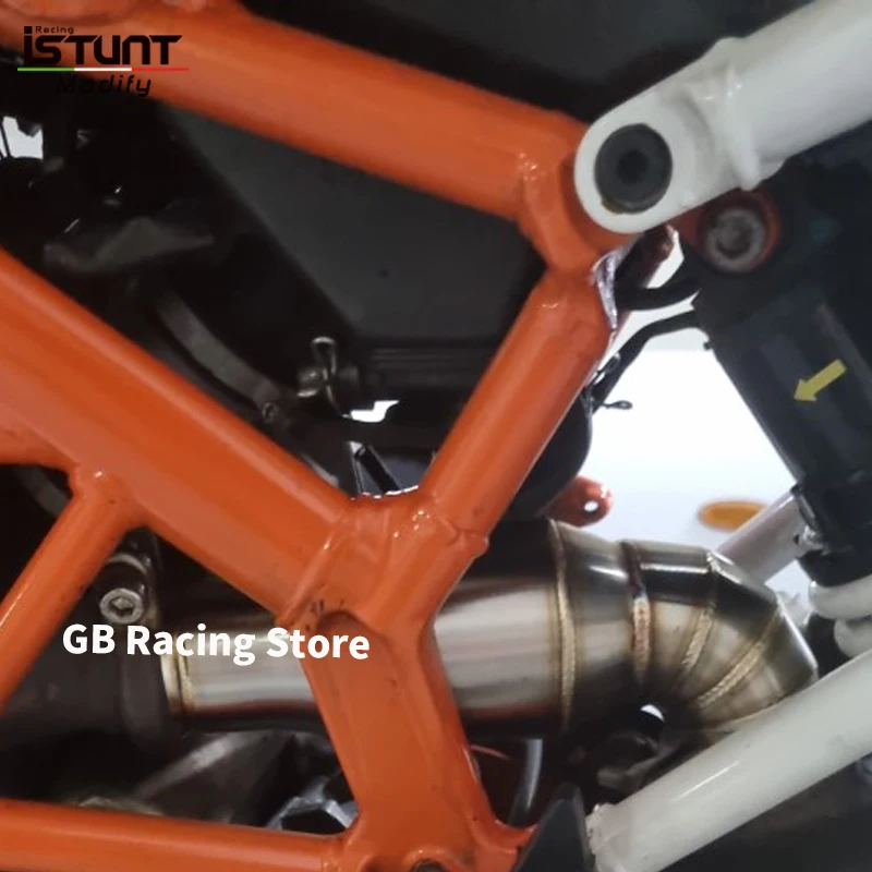 For KTM DUKE390 250 200 125 390 RC390 2017-2020 Motorcycle Exhaust System Escape Moto Middle Link Pipe Connect Original Muffler - Image 2