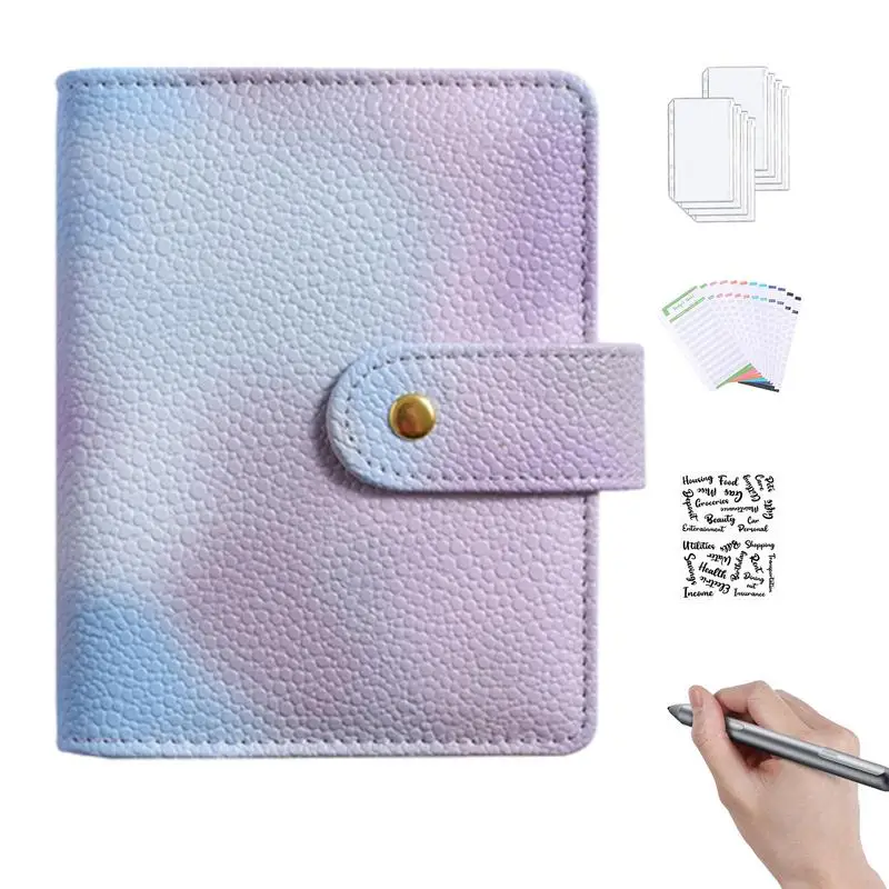 

Savings Challenges Book With Envelopes A7 Macaron Color Budget Planner With Cash Envelopes Loose-Leaf Fashionable Budget Binder