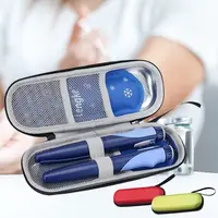 Insulin Cooling Bag Glaciated Cold Storage Bag Medicine Travel Pocket Cooler Pen Bag Pack Drug Freezer with Gels for Diabetes 1