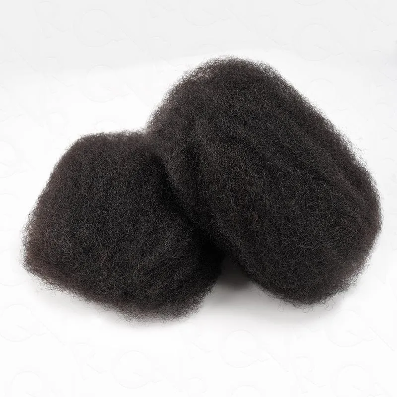 Black Pearl Top Peruvian Kinky Curly Mini Twist Hair 50G/pc QVR Afro Kinky Bulk Human Hair for Braiding 100% Remy Hair Bundles