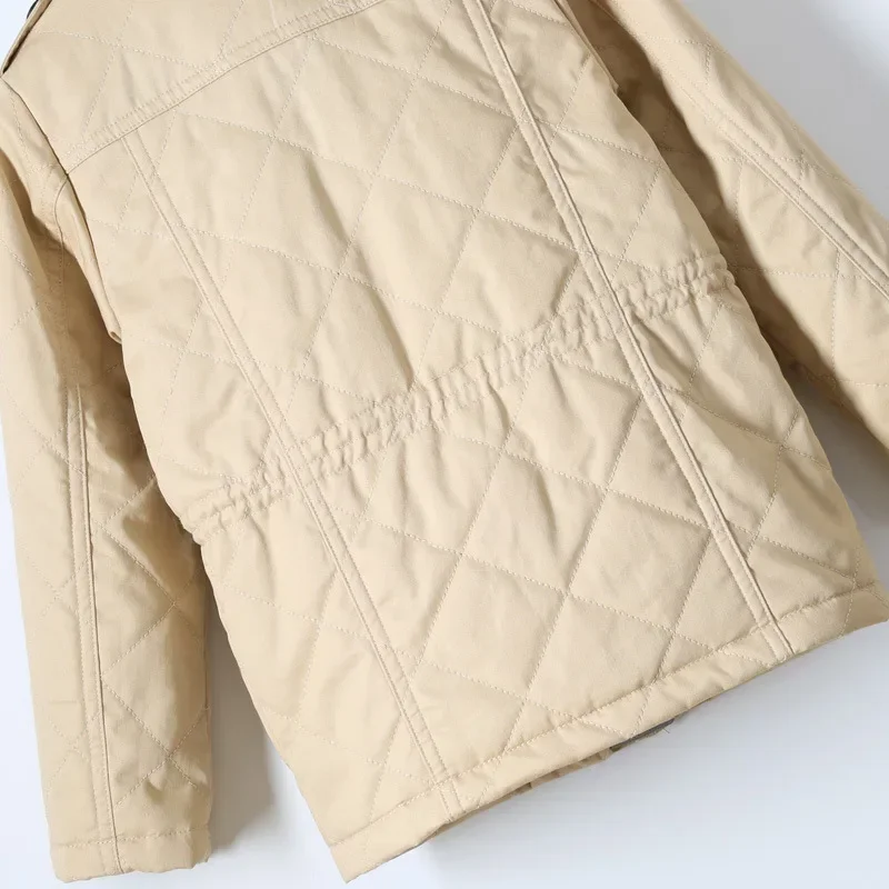 Autumn Baby Boys Clothes Full Sleeve Solid Parkas Set Cotton Suits Children Clothing Toddler Turn Durncollar Tracksuits Jacket