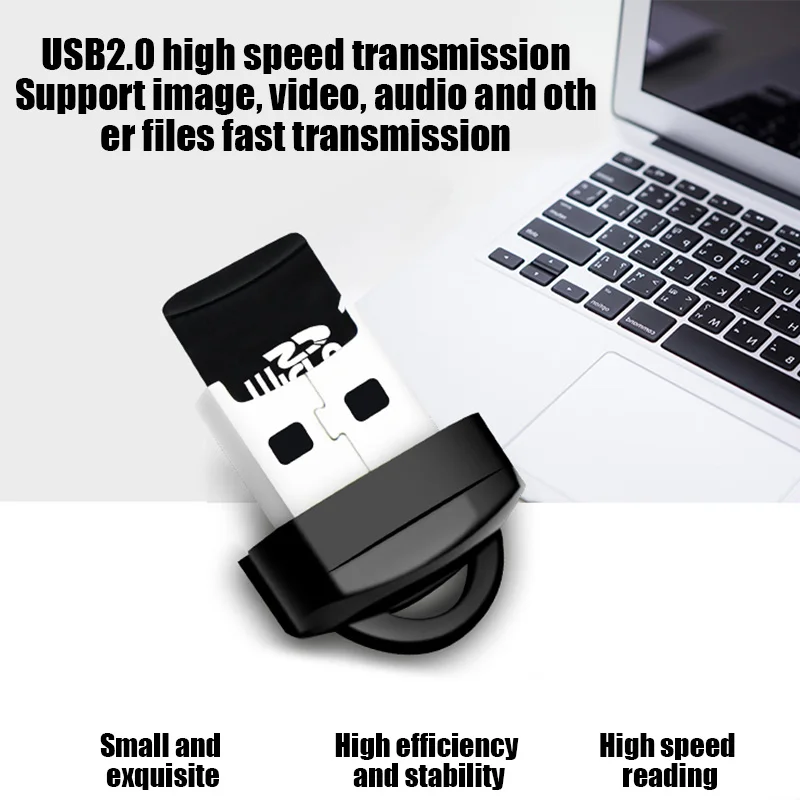 Card reader Mini High speed USB 2.0 TF Micro SD memory card adapter for computer desktop laptop notebooks