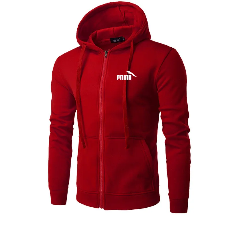 الخريف الرجال بلوزات طويلة الأكمام سترة هوديي سستة...