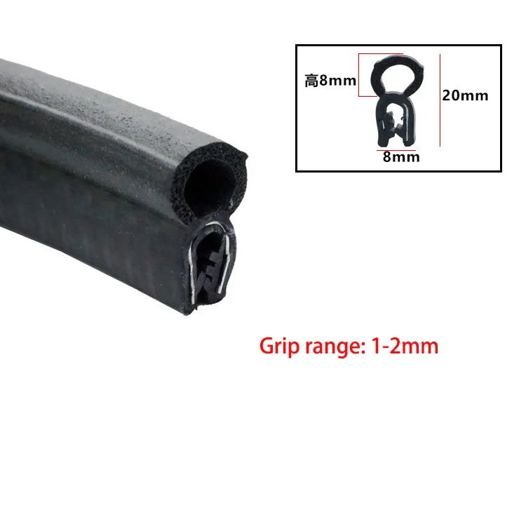 Durable U-Type Rubber Edge Guard - Anti-Collision & Waterproof Sealing Strip