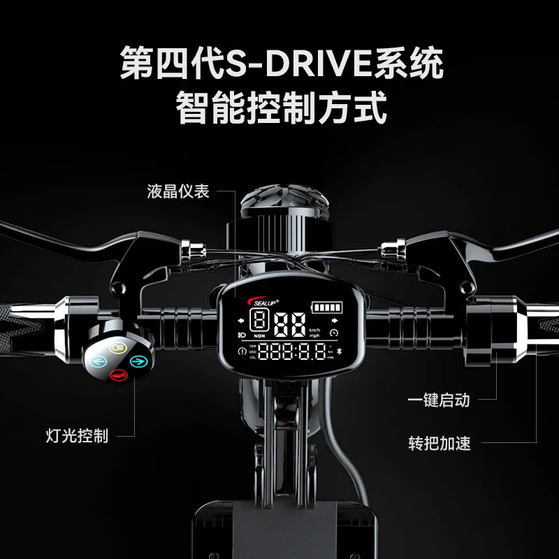 48V 1000W Folding Double Drive off-Road Aluminum Alloy Electric Scooter