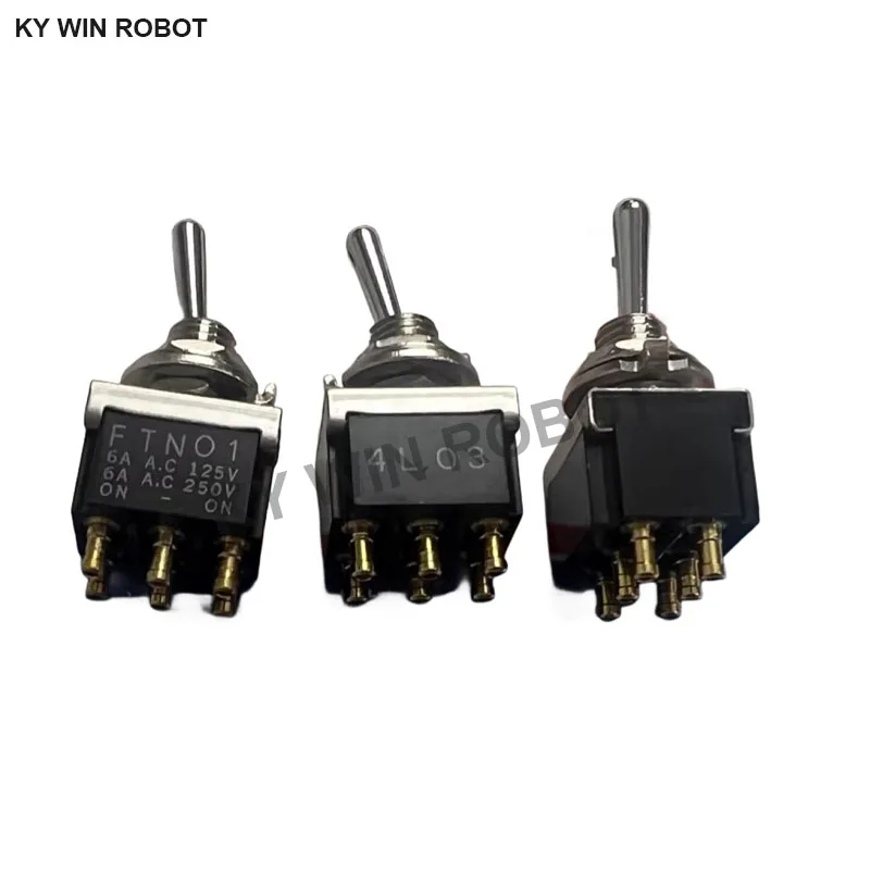 

1pcs/lots FTN0904 Japan FTN0904 Knob Switch 6Pins 2Position Moving Head Rocker Locking Power Switch 6AC250V