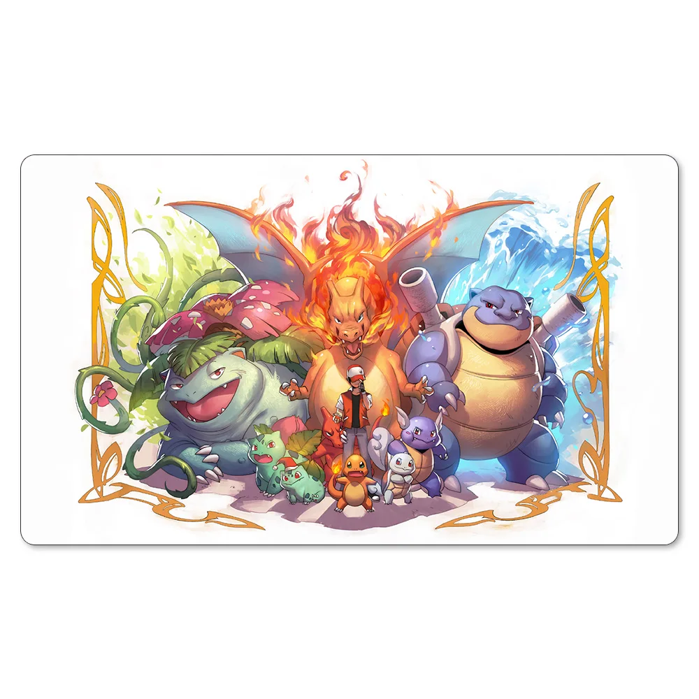 

Игровой коврик Venusaur & blastise GameMat, игровой коврик для настольного стадиона, с покемонами, с водонепроницаемой сумкой