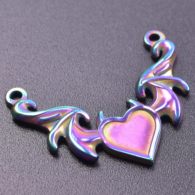 Stainless Steel Pendants Charm Alternative Set 5pcs 2