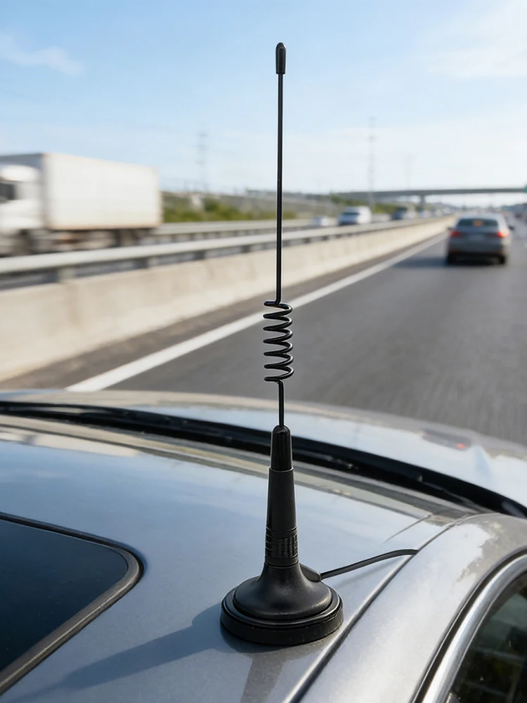 27MHz 마그네틱 베이스 CB 무전기 안테나 (PL-259 BNC 남성 커넥터 포함) 27MHz 마그네틱 CB 안테나 장거리 차량용 트럭용