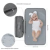 Small Diaper Bag Stroller Bag Diaper Organizer Caddy for Diapers with Changing Mat, Stroller Straps and Adjustable Shoulder 5