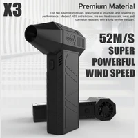 130000RPM Turbofan High Power Jet Fan Brushless Motor Variable Speed Dust Blower Cleaning Tool Air Duster Handheld Air Blower 1
