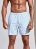 New 3d Line Splicing Men's Sports Shorts For Summer Casual Soft Personalized Breathable Holiday Polyester Beach Surfing Shorts 4