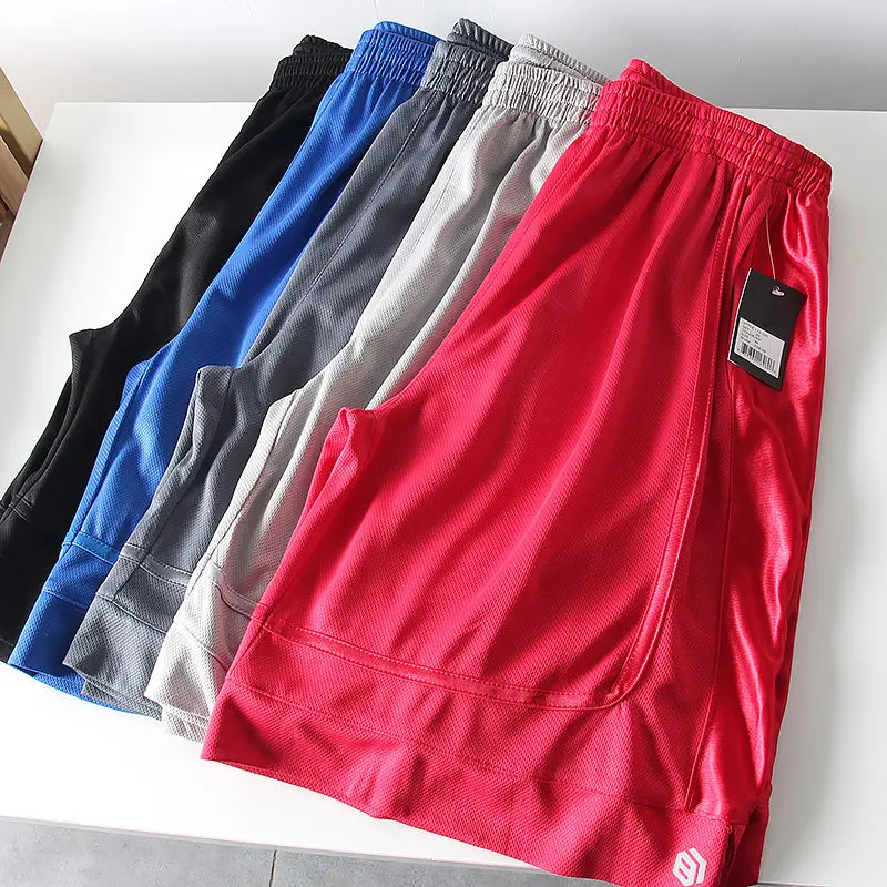 Glossy Sports Basketball Men's Shorts Outdoor Fitness Pockets Male Plus Size Casual Bottoms