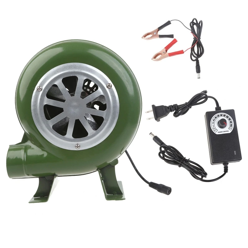 

Multi Purpose 100v 220v Blower 30/40/60/80W DC3-12v Small Fan Gasifier Fan Speed Regulation Durable Iron Old-Fashioned