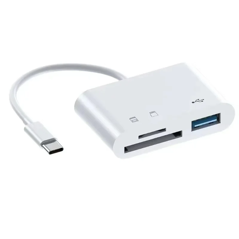 3 In 1 Adapter Type-C, Tf, Cf, Sd, Memory Card Reader, Recorder, Compact Flash Usb-C, Pro, Huawei, Macbook