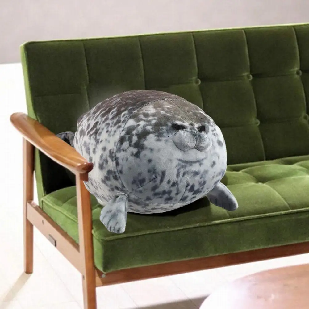 20CM Angry Blob Seal Pillow Chubby 3D Novelty Sea Lion Doll Plush Stuffed Toy Baby Sleeping Throw Pillow Gifts For Kids Girls