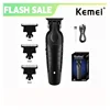 Kemei 2299 Barber Cordless Hair Trimmer 0mm Zero Gapped Carving Clipper Detailer Professional Electric Finish Cutting Machine 1