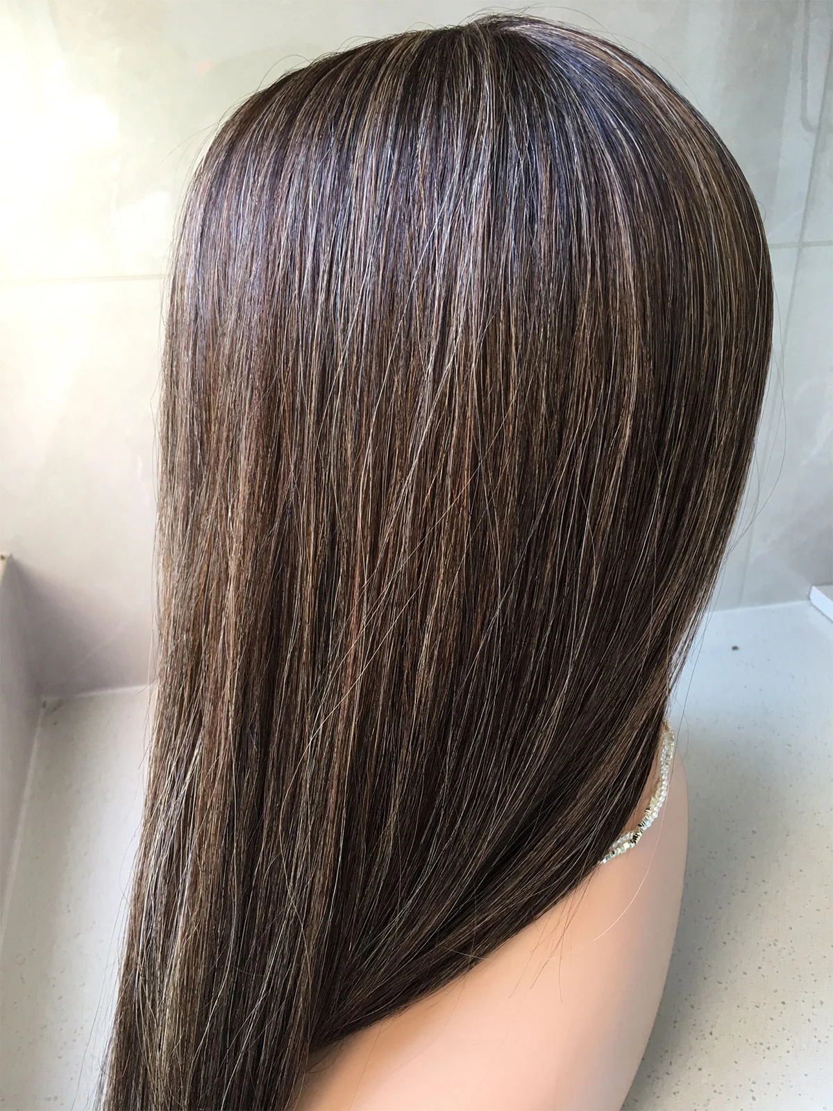 26inch European human hair silk base top 4*4 wig 100% virgin hair Jewish wigs Kosher wigs