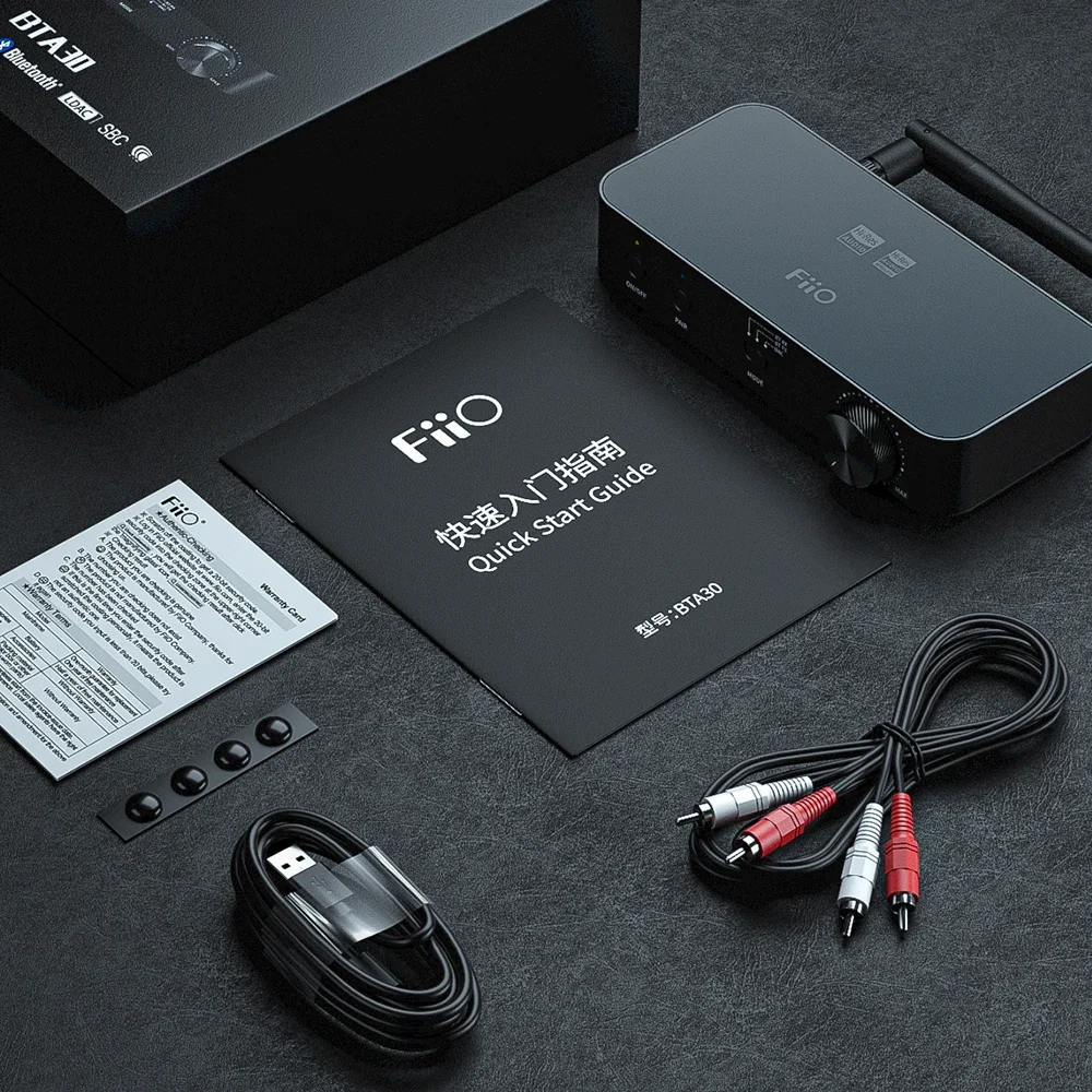 Bluetooth Audio Receiver FiiO BTA30 PRO HI-RES HiFi Wireless Bluetooth Receiver LDAC Long Range 30M Transmitter for PC TV Speaker Headphone