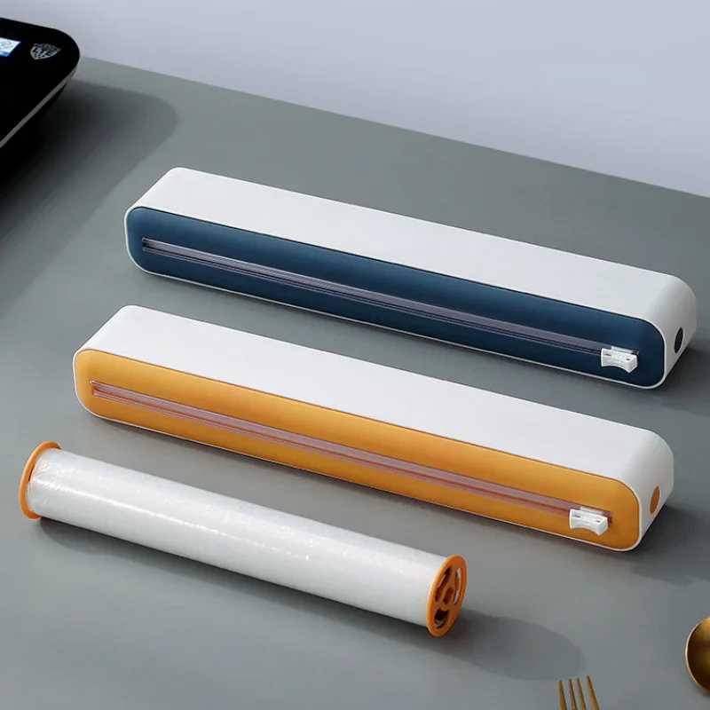 Cling Film Cutter Multi Functional Plastic Tear Free for Home Refrigerator Wall Hanging Kitchen Food Grade