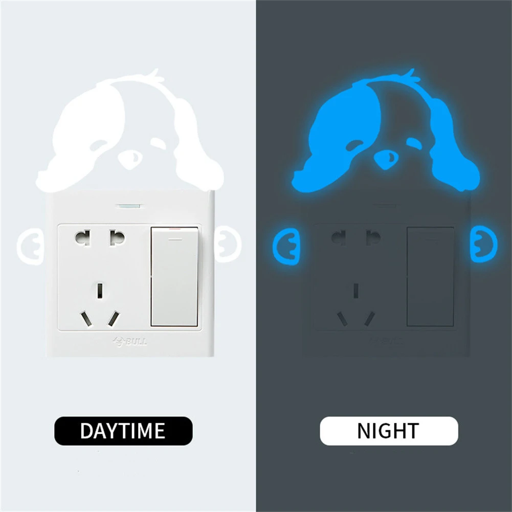 Blue Luminous Removable Switch Stickers 2