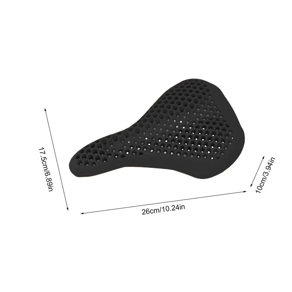 honeycomb structure Silicone Seat Cover for Cycling bicycle Seat Cushion Cover anti-slip shock absorption Saddle Cover equipment