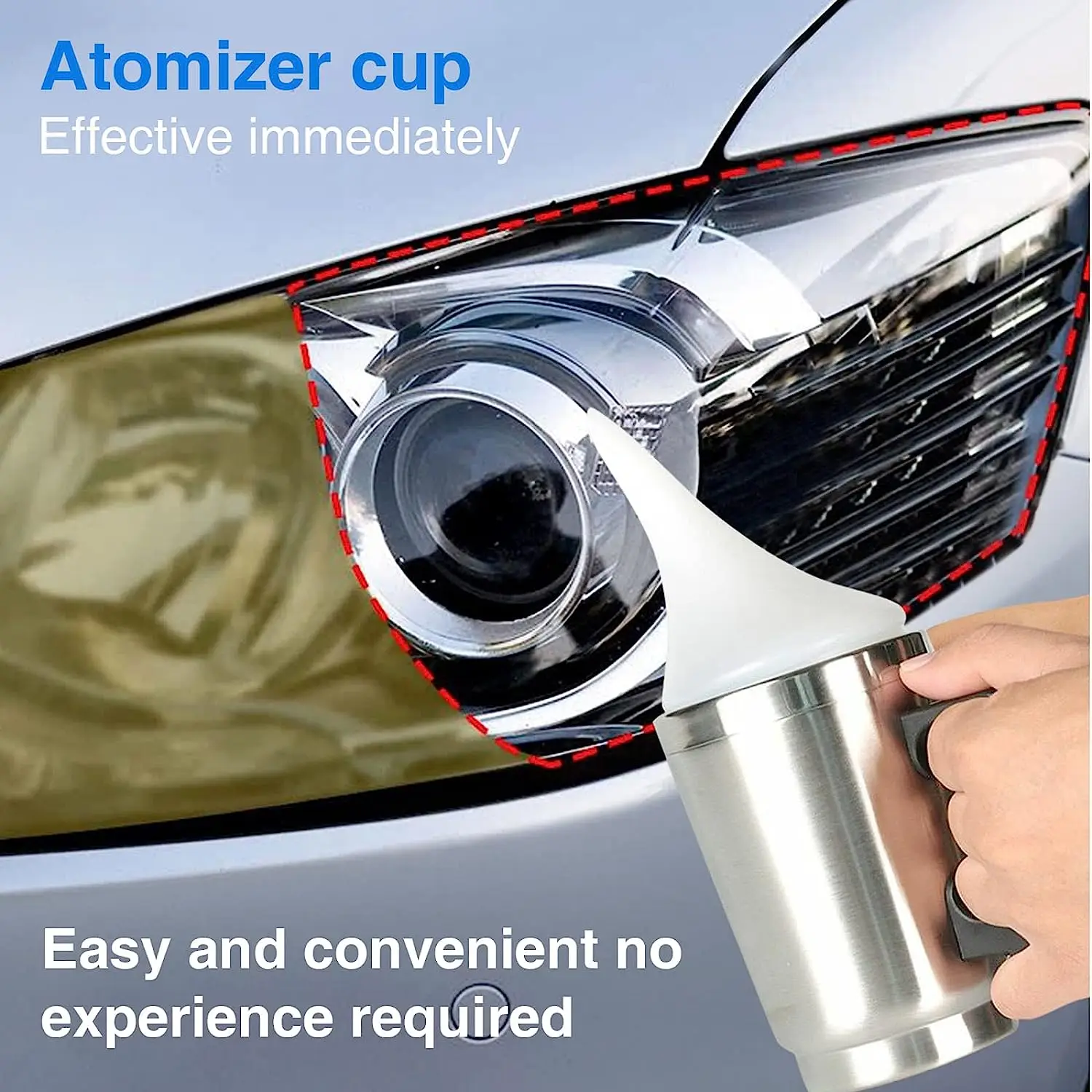 Car Headlight Repair Tool Heating Cup Automotive Headlight Care Tool Headlamp Polish Tool Kit Electrical Heating Cup Set