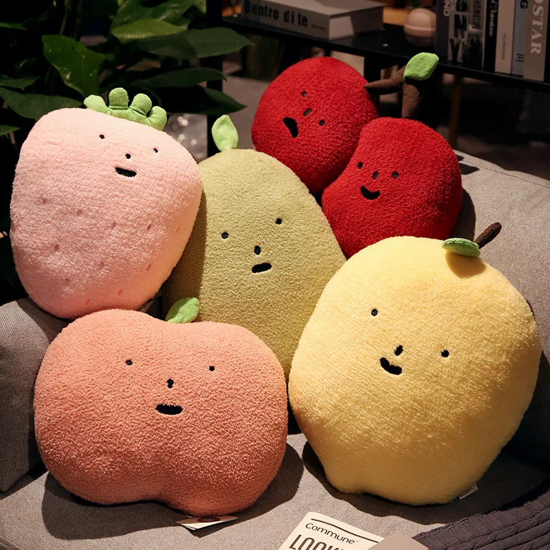 

INS Cartoon Fruit Plush Pillow Cushions Baby Sleep Stuffed Toys Car Office Sofa Throw Pillows Kids Gifts Home Decor Photo Props