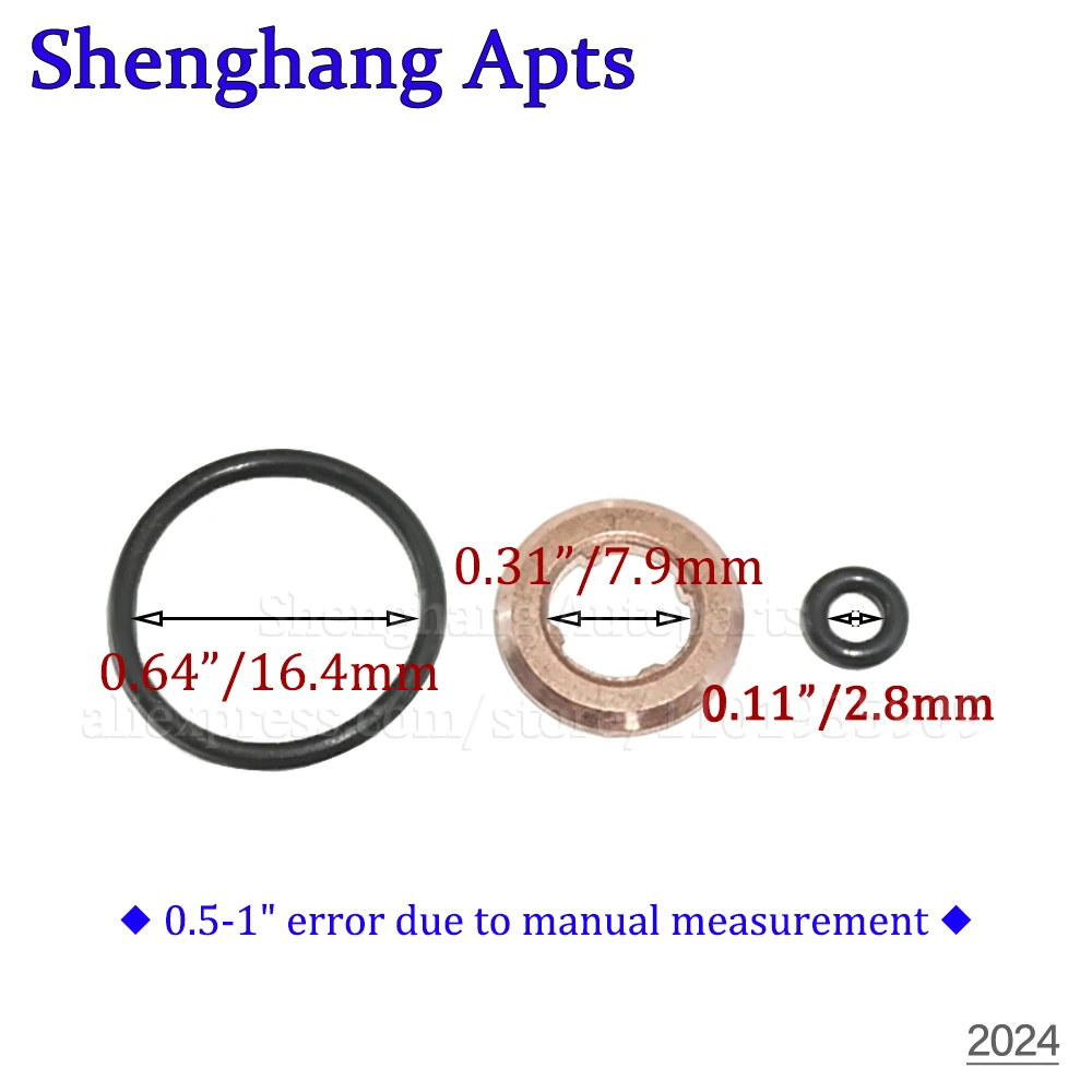 Injector Nozzle Seal O-Ring Kit 059130519B WHT000884 059130519 03P130519 For Audi A3 A4 VW Bora Caddy Eos 2.0 Diesel V6 2.7 3.0