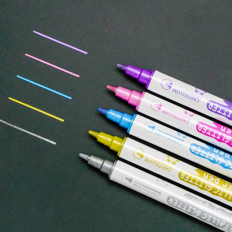 Steam Bubble Glitter Marker Pens Set  Glitter Highlighter Marker - 3pcs  Marker Pens - Aliexpress