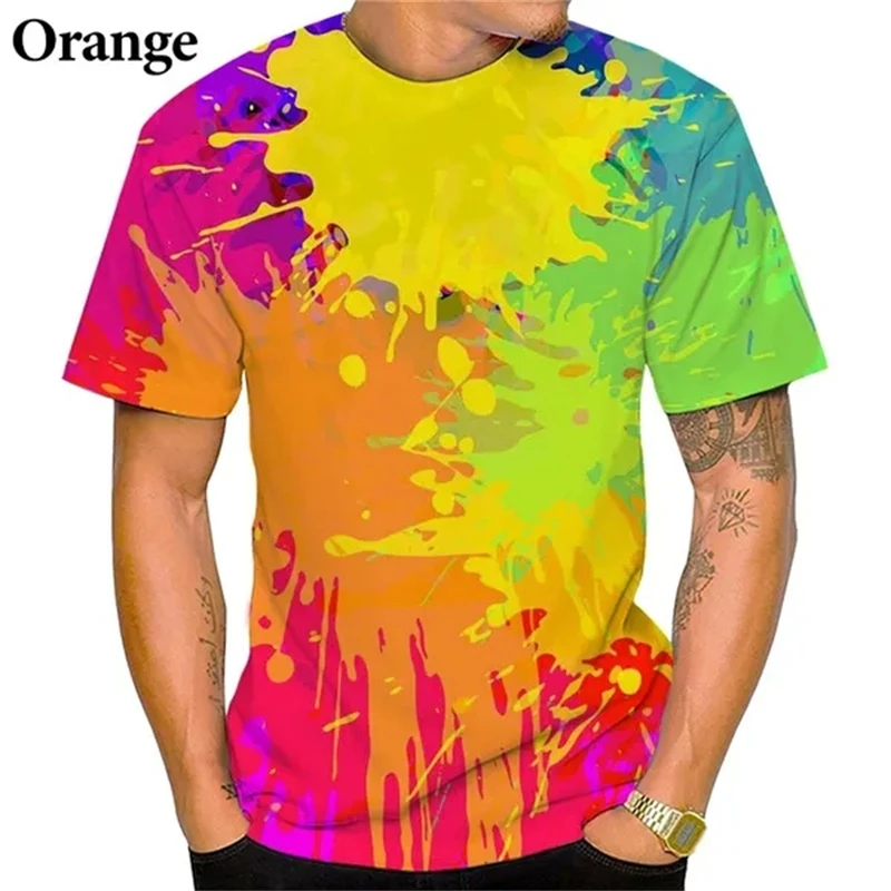 

Красочные футболки с графическим рисунком, летняя модная индивидуальная забавная футболка с 3D-принтом граффити, повседневные крутые Топы в стиле хип-хоп с коротким рукавом