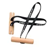 1 Pairs Solid Wood Grip Fitness Band Handle Exercise Pull Up Strength Training Handles Sturdy Exercise Equipment Accessories 1