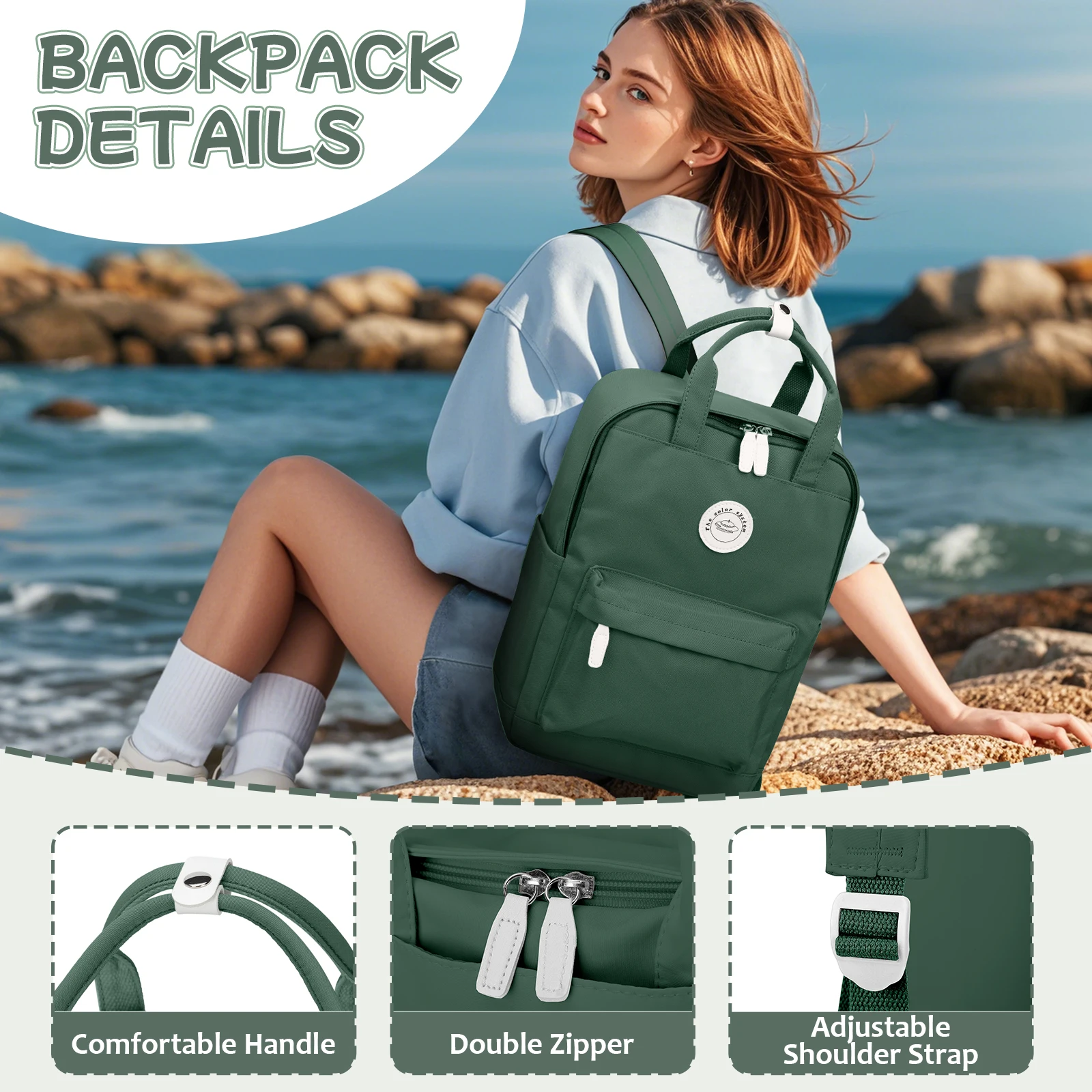 Shoulder Bag Teenager Backpack School 40x30x13 for Students，Large Capacity Campus Backpack Women Leisure Travel Backpack Bagpack