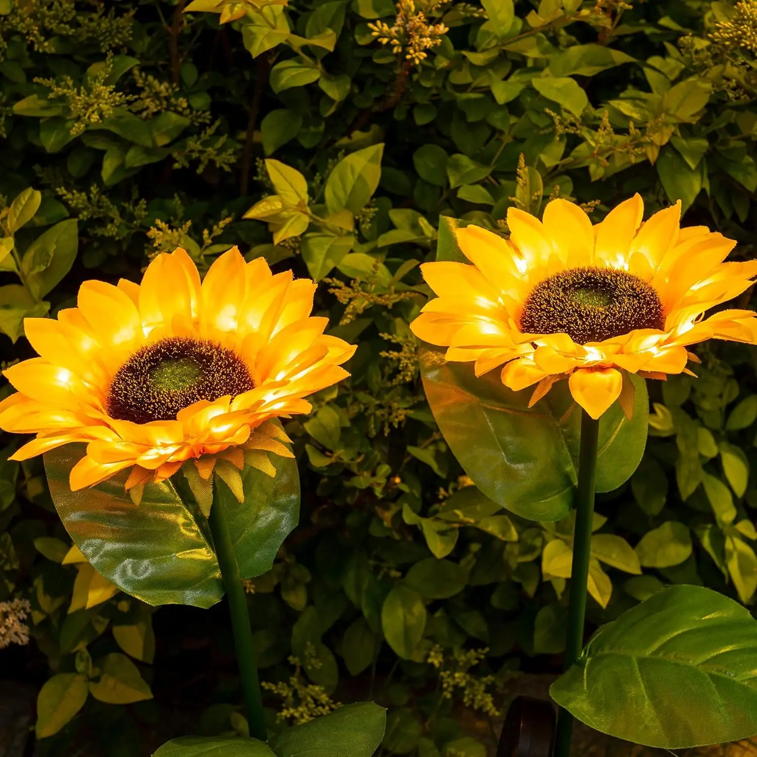 LED Solar Sunflowers Rose Flower Light Home Decorative Flower Lights Garden Decoration Lawn Lamp Waterproof Landscape Rose Light