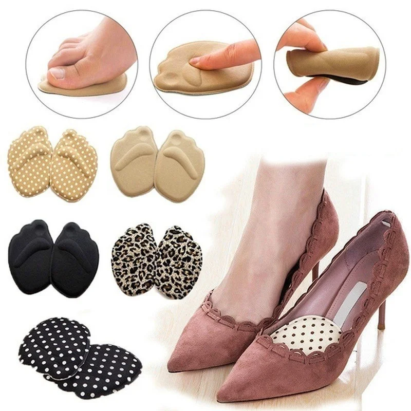 2pcs Insoles for Shoes Women High Heels Foot Cushions Adjust Size Anti-slip Sole Insert Sports Hiking Pain Relief Shoes Pads shoe insoles orthopedic insoles
