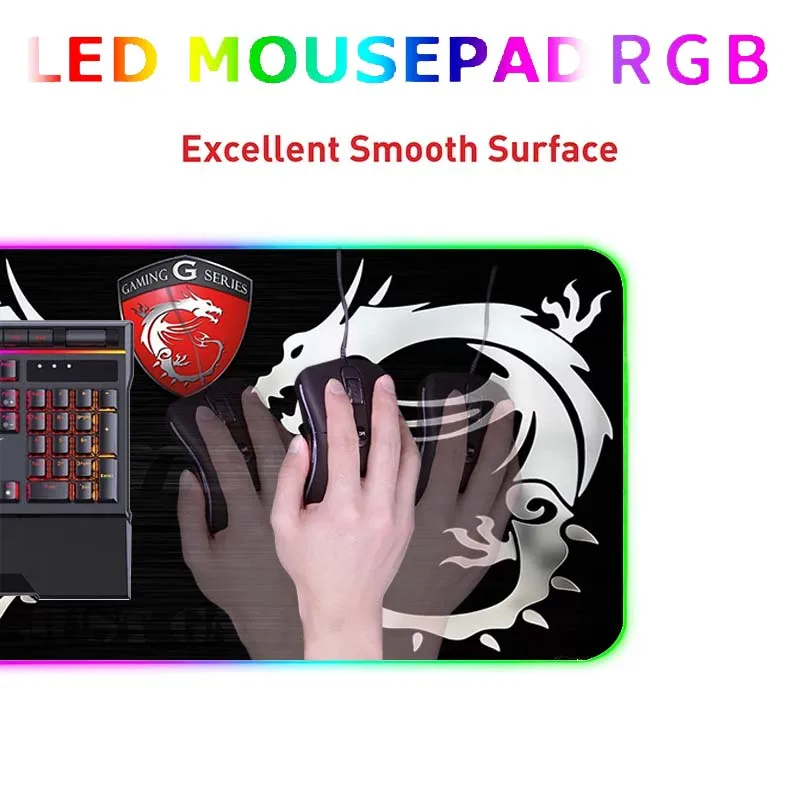 Msi 콺 е Xxl ũ RGB ӿ Ʈ,  Ʈ ׼, Ű ̸ ī, ǻ 콺 е, ִϸ̼ PC ĳ, ӵ 콺