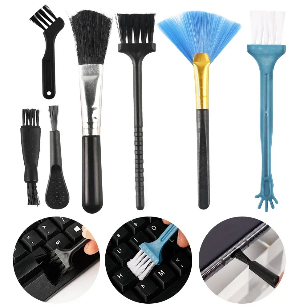 10 in 1 Universal Portable Cleaning Brush for PC Laptop Computer Keyboard Mobile Phone Camera Brush Cleaning Kit Dust Remover 2