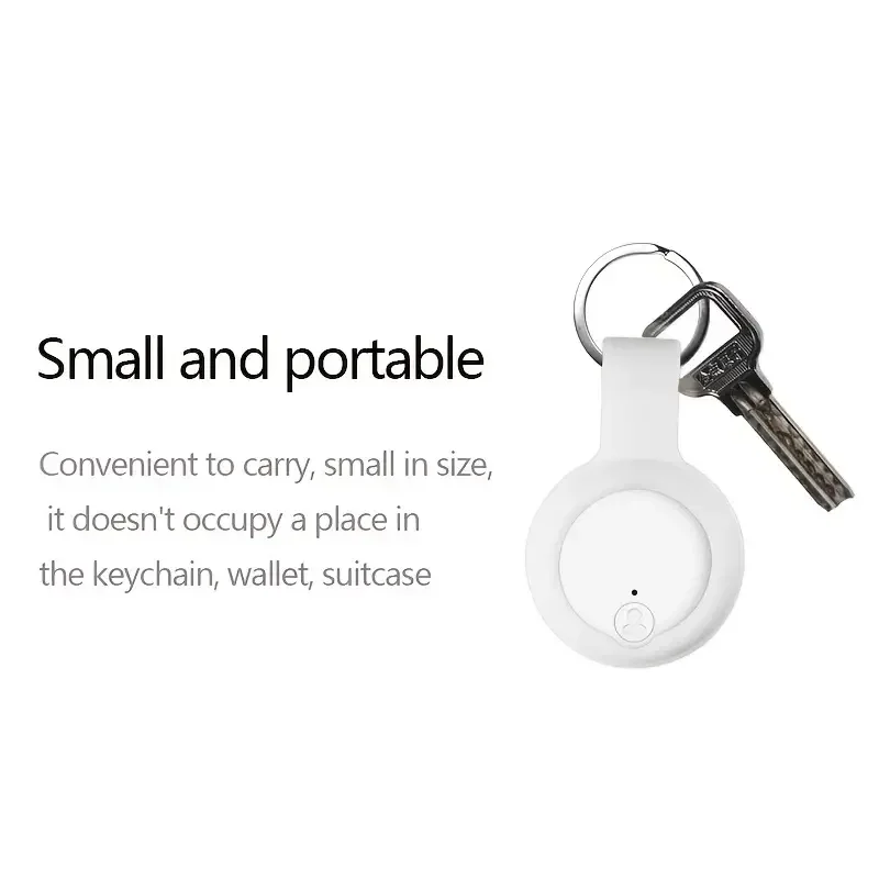 Mini GPS Mobile Bluetooth 5.0 Tracker Anti-Lost Device Round Anti-Lost Device Pet Kids Bag Wallet Tracking Smart Finder Locator