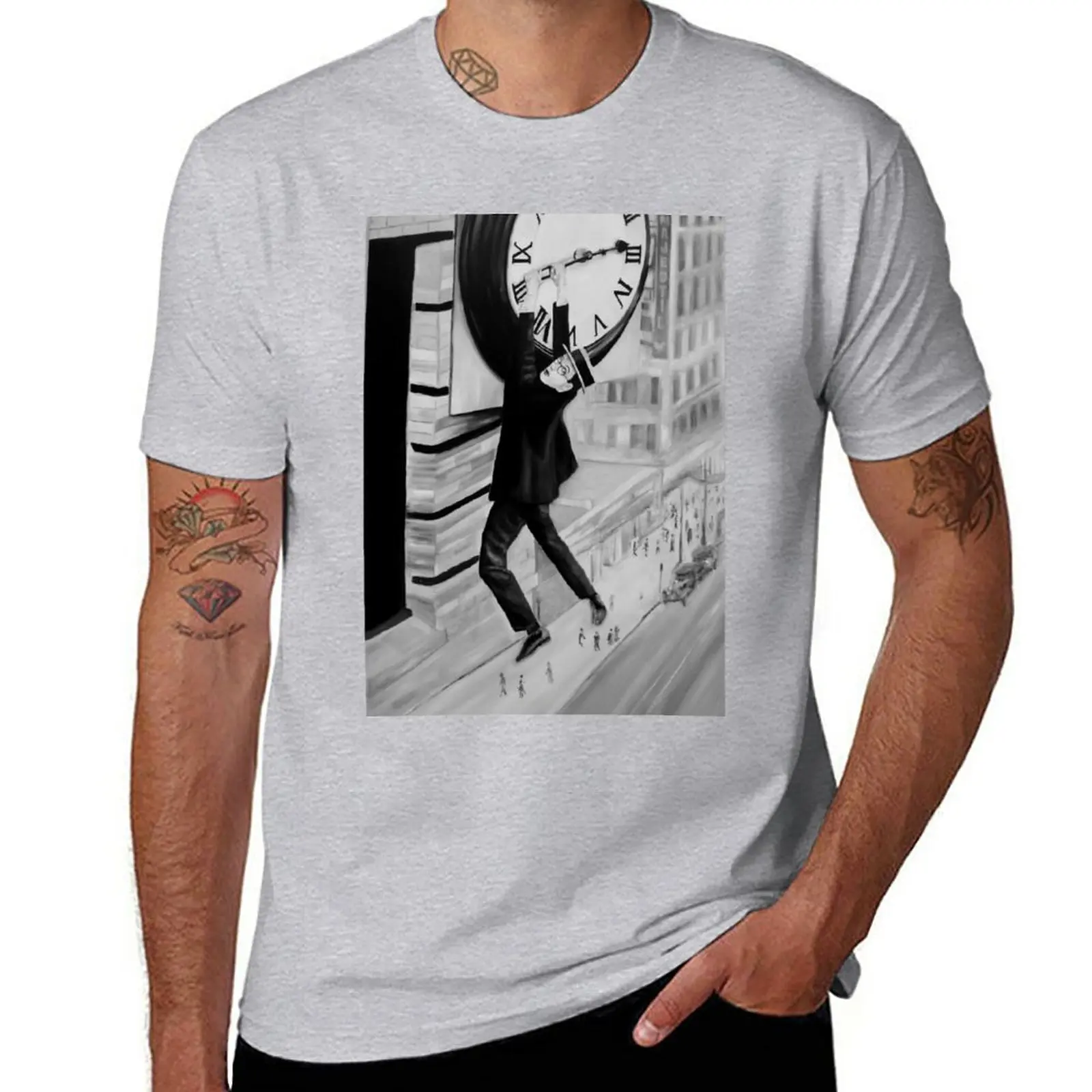 

New HAROLD LLOYD T-Shirt cute tops sports fan t-shirts t shirt man Tee shirt plain t shirts men