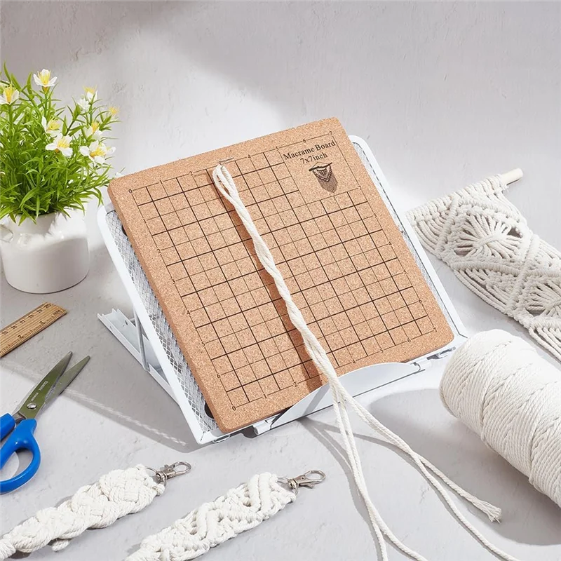 Durable 8X8 Inches Lace Board Set Lace Boards And Pins With Adjustable Stand Tools Supplies Knitting Craft Assistant Board
