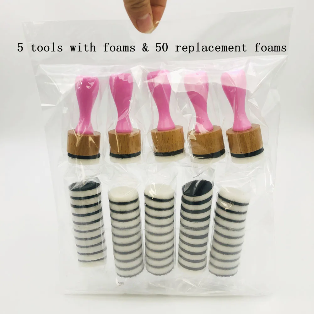 55pcs Bundle Mini Ink Blending Tool Replacement Foams for Craft Drawing Painting Art Stencils Handmade Craft Scrapbooking Stamp