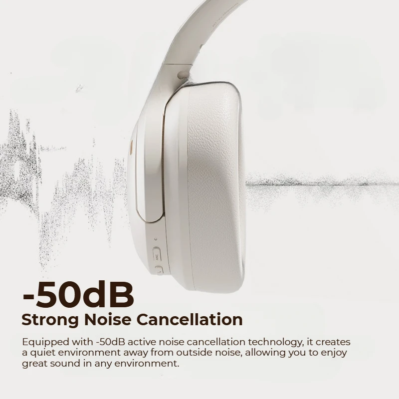 フルート Sansui TD46 ANC Wireless Bluetooth 5.4 Headphones 50dB