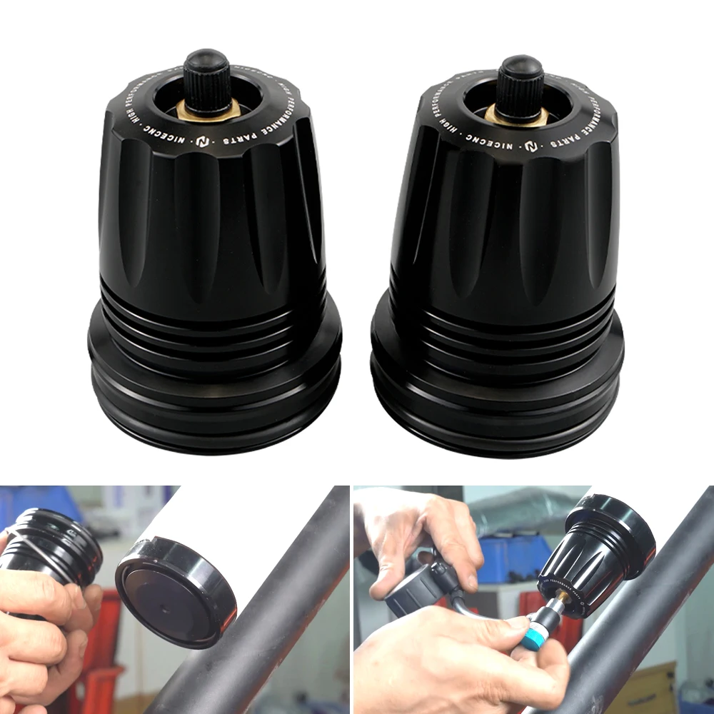Per 2.5 "Fox Shock Azoto Serbatoio Tappo Terminale Coperture Per Honda Canam Arctic Cat Polaris Xp1000 Turbo Talon 1000R Maverick X-3