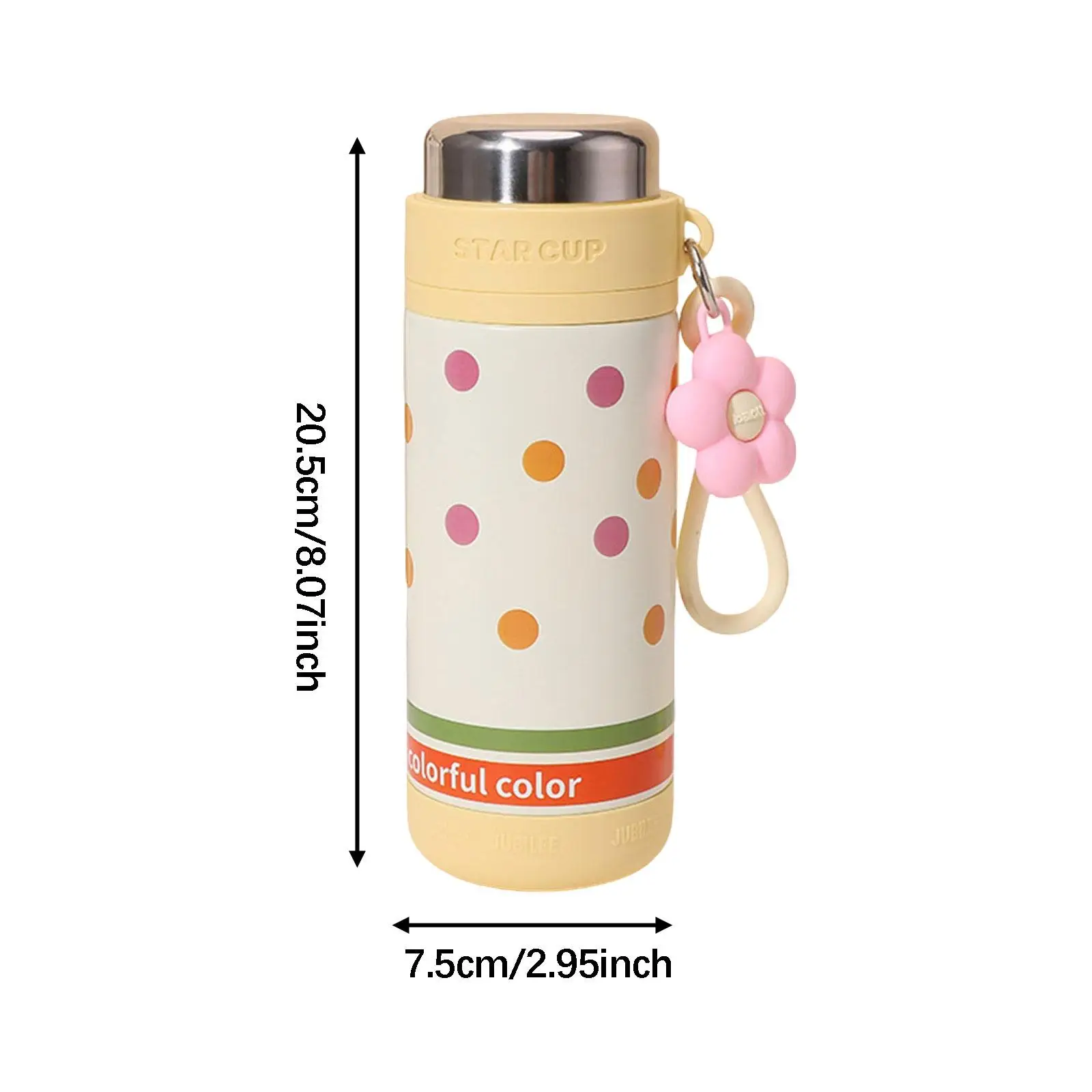 Insulated Water Bottle Travel Mug Portable Easy to Clean Large Capacity Coffee Cup Thermal for Office Travel Home Gym Sports