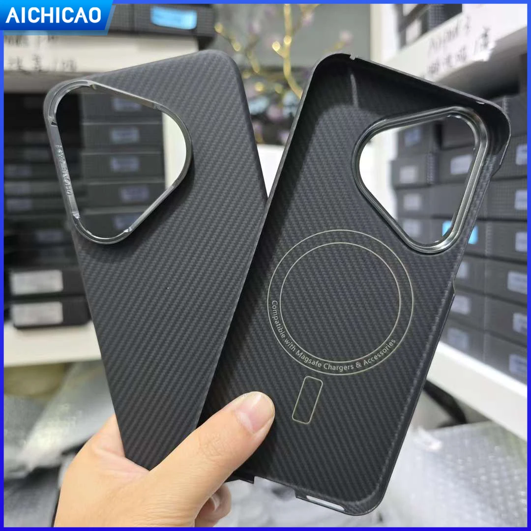 

ACC-Real Carbon Case For Huawei P70 Pro Phone Case Aramid Fiber Phone Case Huawei P70Ultra Anti-Fall Ultra-Thin Phone Cover