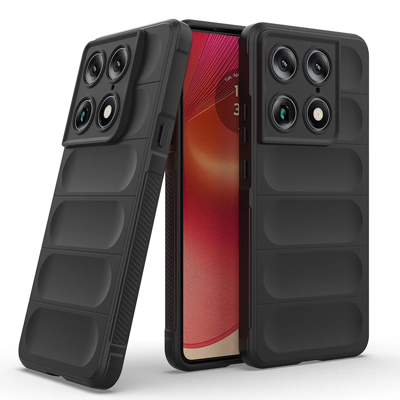 Shockproof Shield Phone Case with TPU Frame and Flannel Lining