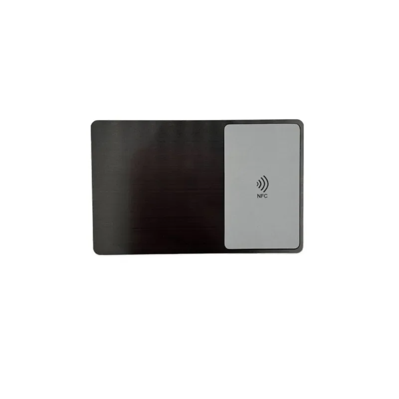 무광 블랙 / 화이트 / 골드 / 실버 / 브러시드 블랙 NFC 메탈 디지털 명함 블랭크 13.56MHz 비접촉식 NFC 명함