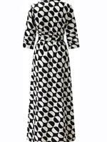 Women Print Dress Sexy V-Neck Bat Sleeve Ruffl Flowers Print Bohemian Beach Sundress Ladies Loose Summer Vacation Mini Dresses - Image 4