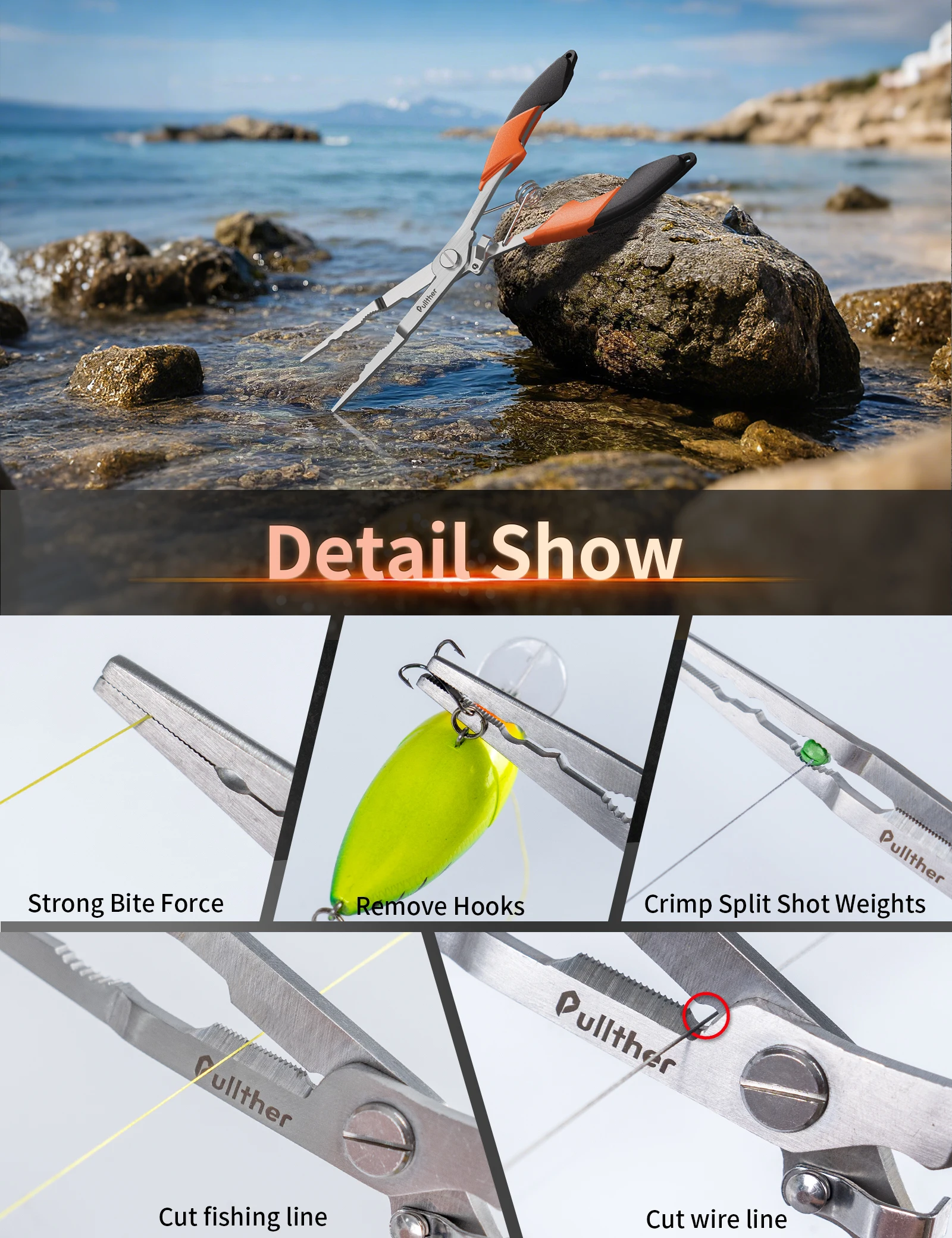 Multifunctional Stainless Steel Fishing Pliers 2