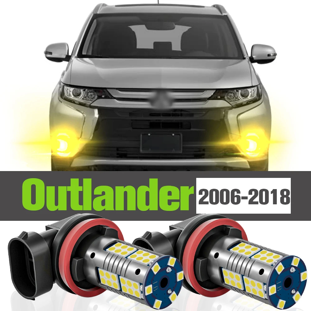 

2x светодиодные противотуманные светильник аксессуары лампа для Mitsubishi Outlander 2 3 2006-2018 2007 2008 2009 2010 2011 2012 2013 2014 2015 2016 2017